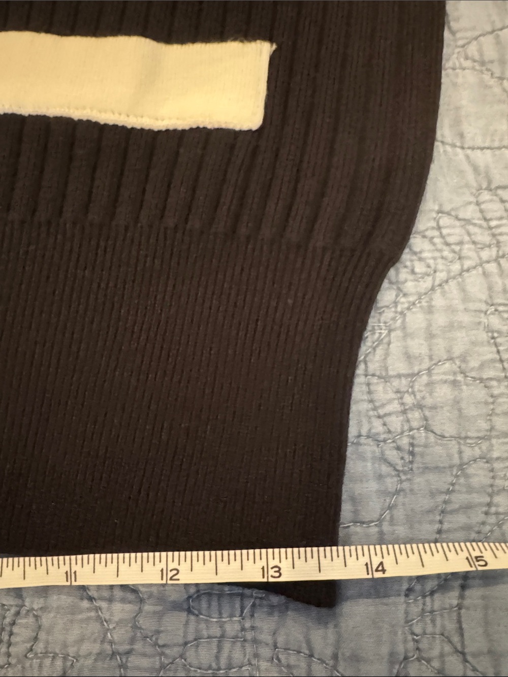 Classic Black and White CC Button Down Sweater - Picture 11 of 17